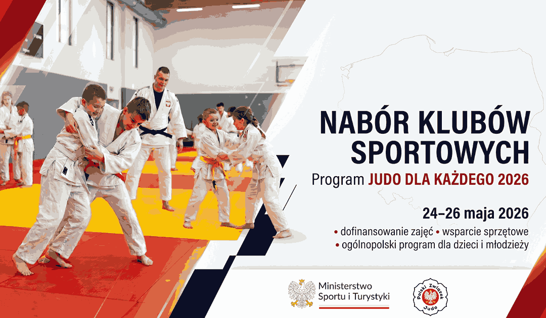 Polski Związek Judo ogłasza nabór klubów sportowych do programu „JUDO DLA KAŻDEGO”